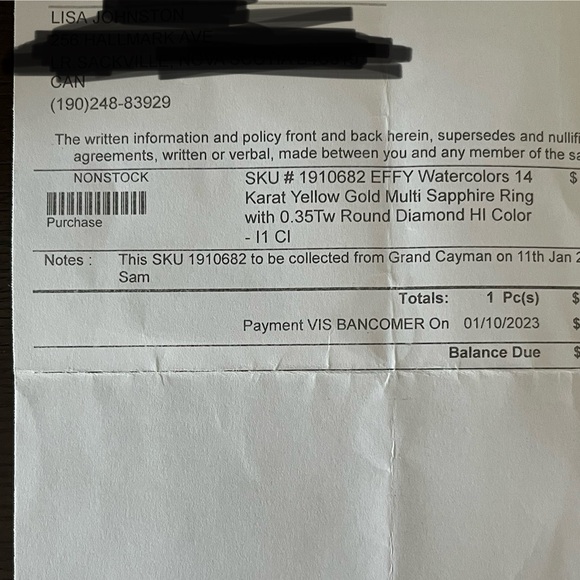 Effy diamond and sapphire flower ring STUNNING - Picture 6 of 6